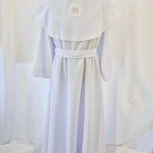 Alba Sukienkowa Fala Biało/Srebrna IHS G/S