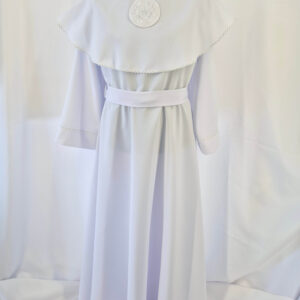 Alba Sukienkowa Fala Biało/Srebrna IHS L/B