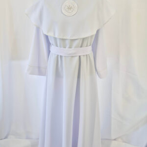 Alba Sukienkowa Fala Biało/Srebrna IHS L/B/S